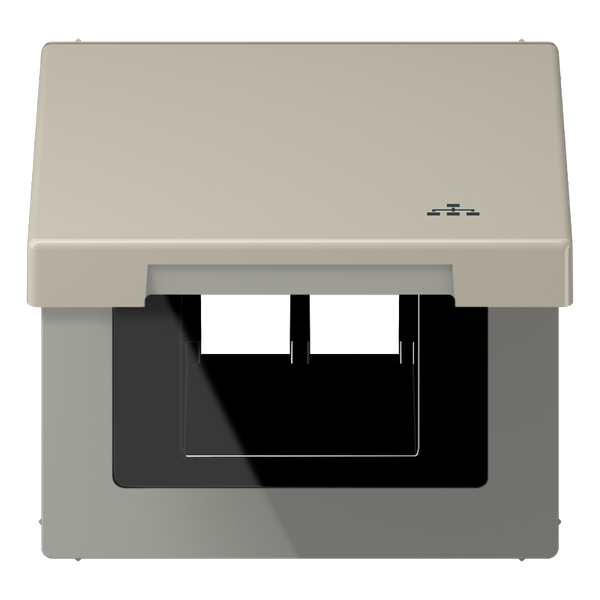 Hinged lid LAN with centre plate ES2990KLLAN image 1