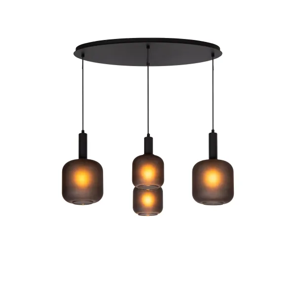 ELOISE Pendant light-Black-4xE27-40W-Glass image 1