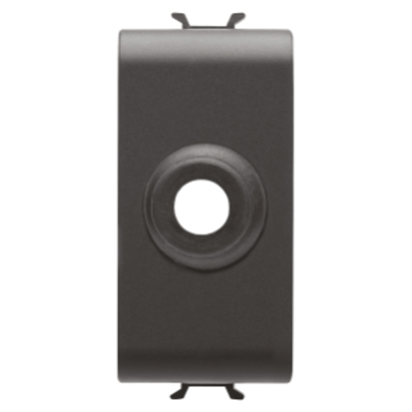 CABLE OUTLET - 1 MODULE - SATIN BLACK - CHORUSMART image 1