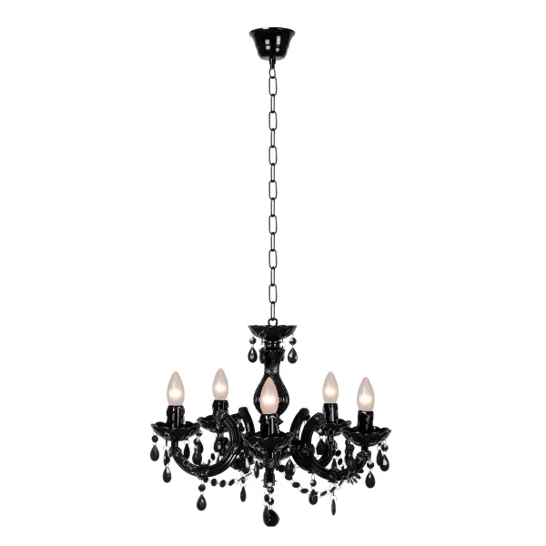 ARABESQUE Chandelier 5xE14/40W Black image 1