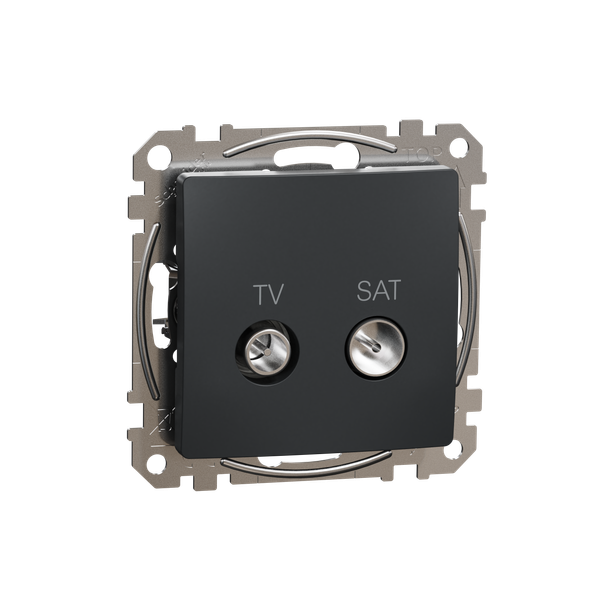 TV/SAT Socket intermediate 10db, Sedna, Anthracite image 4