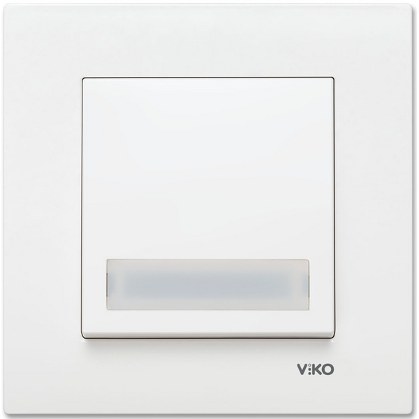 Karre White Illuminated Labeled Buzzer Switch image 1