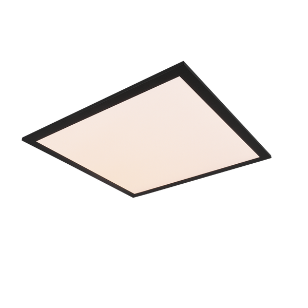 Gamma LED ceiling lamp 45x45 cm matt black image 1