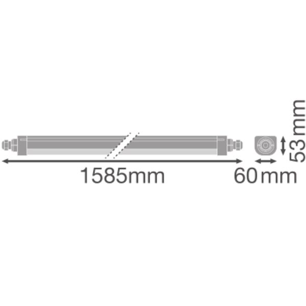 DAMP PROOF COMPACT THROUGHWIRING GEN 2 1500 V 62W 840 IP66 image 18