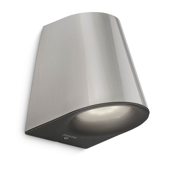 Virga wall lantern inox 1x3W SELV image 1