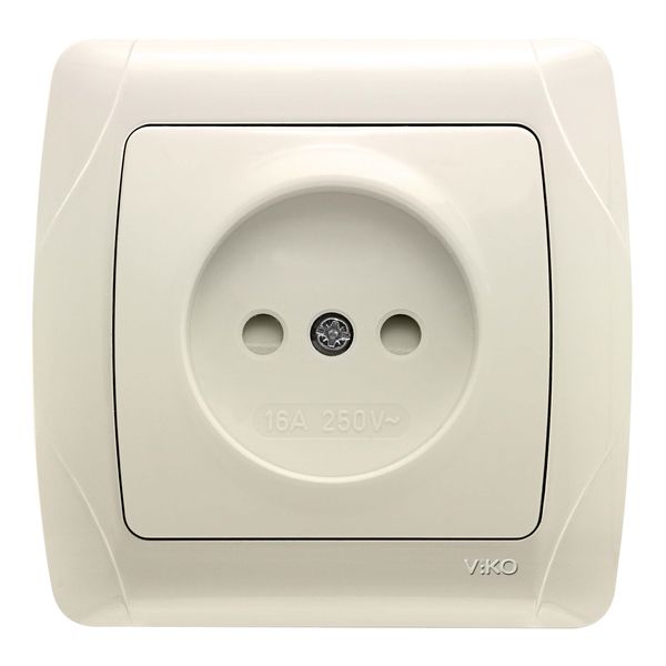 Carmen Beige (Quick Connection) Child Protected Socket image 1