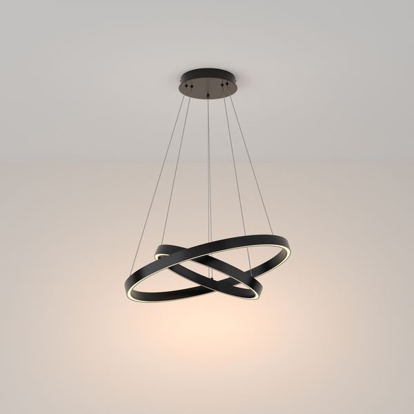 Modern Rim Pendant lamp Black image 1