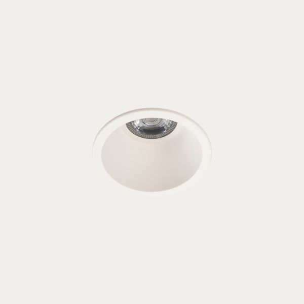 Downlight Lite ø75mm 6.7W LED warm-white 3000K CRI 80 32.2º ON-OFF White IP54 527lm image 1