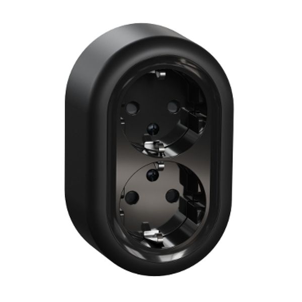 Renova Surf DSO Earth Screwless Socket Black image 3