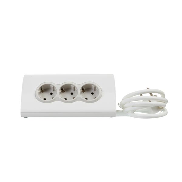 MOES TAB SUPPORT SCHUKO 3X2P+E 1 SWITCH 2XUSB A 1,5M PVC CORD WHITE image 58