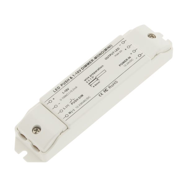 LED Push & 1-10V Dimmer Mini Mono image 1