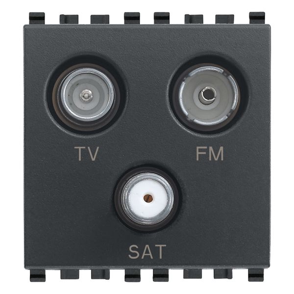 TV-FM-SAT single-conn.3outs grey image 1