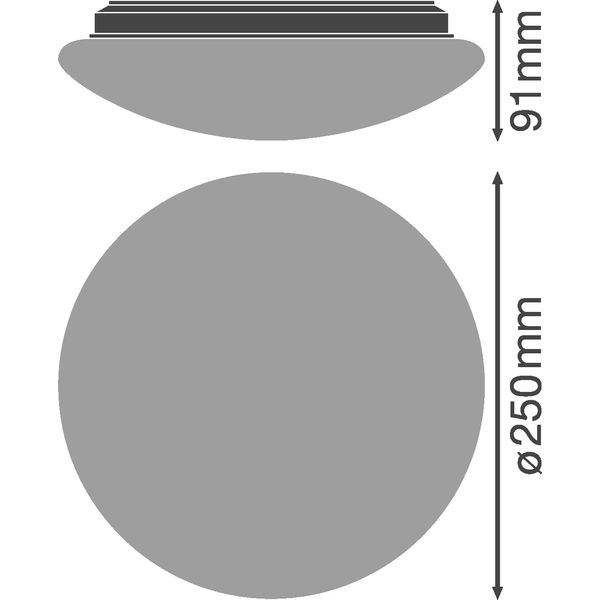 SURFACE CIRCULAR 250 SENSOR 13 W 4000 K IP44 WT image 3