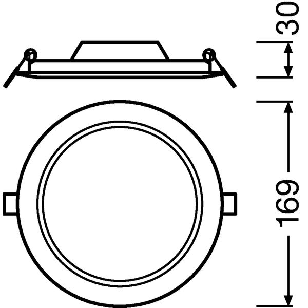 DOWNLIGHT SLIM ROUND 155 12 W 6500 K WT image 3