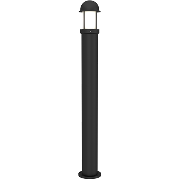 Murcia Bollard 1275mm Black image 1