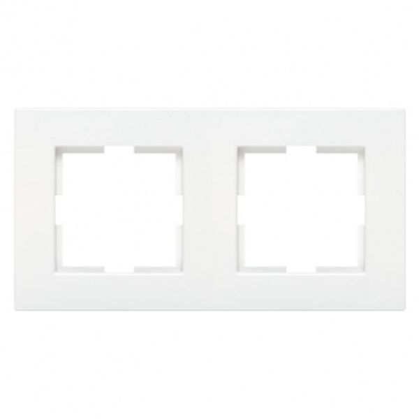 Karre Accessory White Two Gang Frame image 1