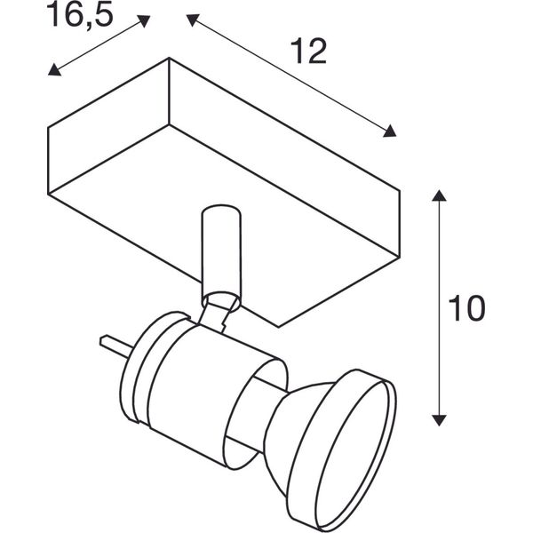 ASTO I wall- & ceiling lamp, GU10, max. 75W, brushed alu image 4