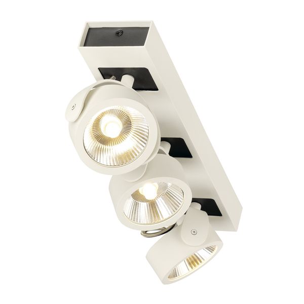 KALU LED 3 Wall and Ceiling luminaire,white/black,3000K,60ø image 1