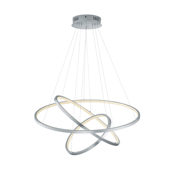 WiZ Aaron LED pendant brushed steel RGBW image 1