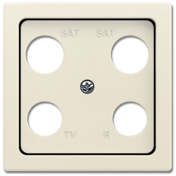1743-04-82 CoverPlates (partly incl. Insert) future®, solo®; carat®; Busch-dynasty® ivory white image 1