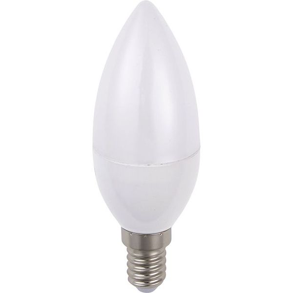 LED E14 Candle C35x100 100-240V 400Lm 5W 830 160° AC/DC Opal Non-Dim image 1