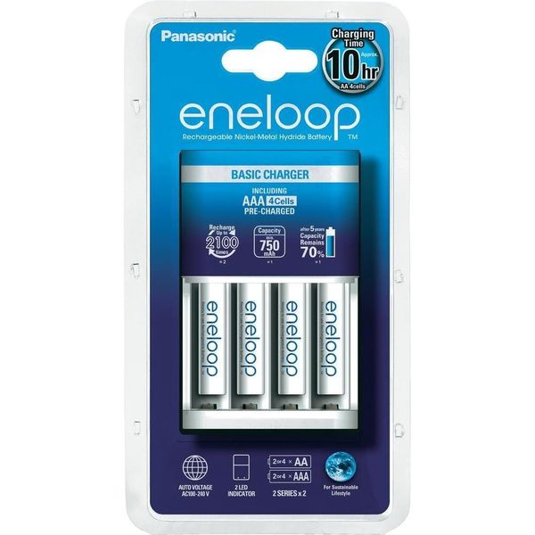 PANASONIC Eneloop Q-CC51 asic Charger incl. 4xK-4MCCE AAA 800mAh image 1