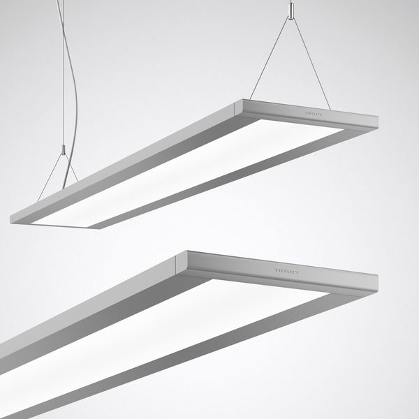 Suspended luminaires Luceos H standard product D/H Prisms Aluminium rectangular ETDD 43W 5900lm Wide reduced glare UGR19 (W19) IK03 3 SDCM image 1