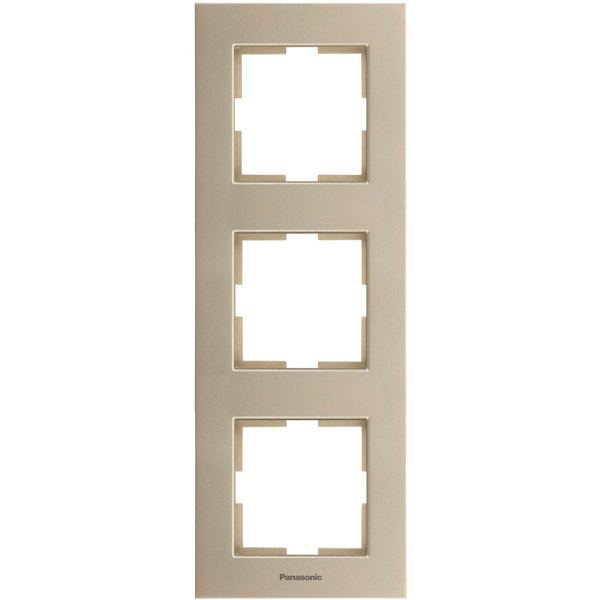 Karre Plus Accessory Bronze Three Gang Frame image 1