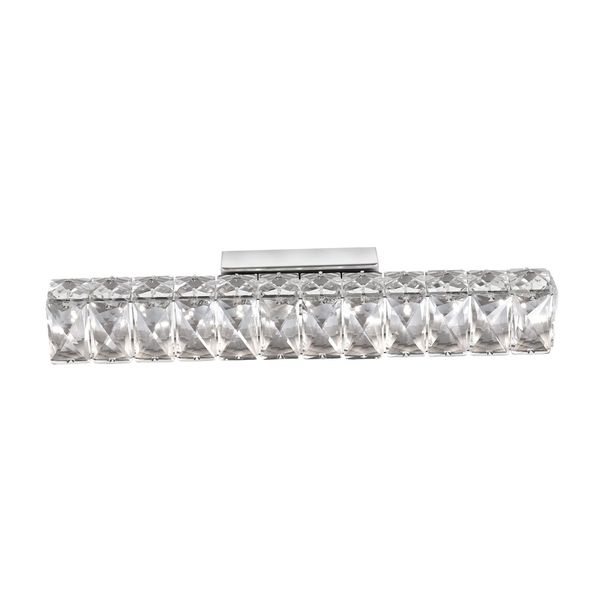 Chrome Aluminium K9 Crystal LED 8 Watt 230 Volt 480Lm 3000K IP20 L: 40 W: 7 H: 7 cm image 1