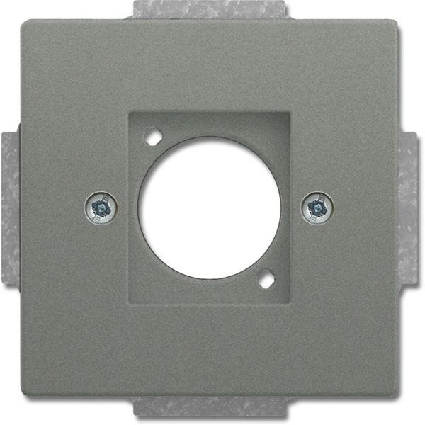 2553-803 CoverPlates (partly incl. Insert) Busch-axcent®, solo® grey metallic image 1