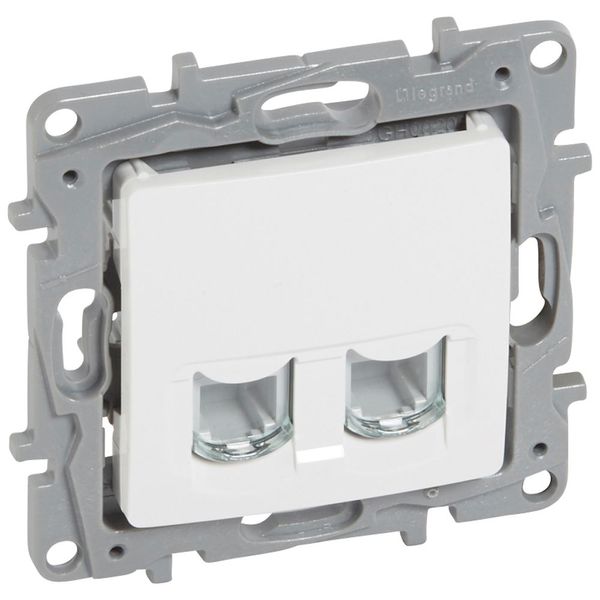 DOUBLE RJ11 WHITE image 1