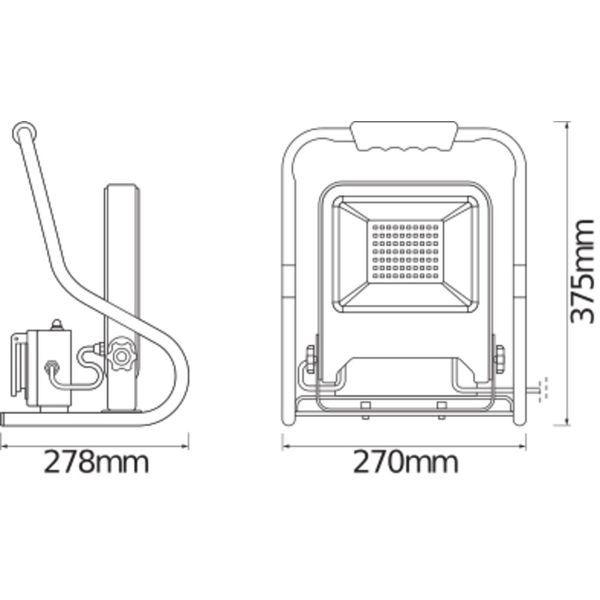 WORKLIGHTS R-STAND SOCKET (GEN 2) 50 W 4000 K image 10