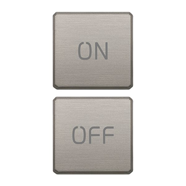 2 buttons Flat ON/OFF nickel image 1