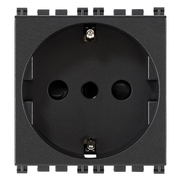 2P+E 16A P30 outlet grey image 1