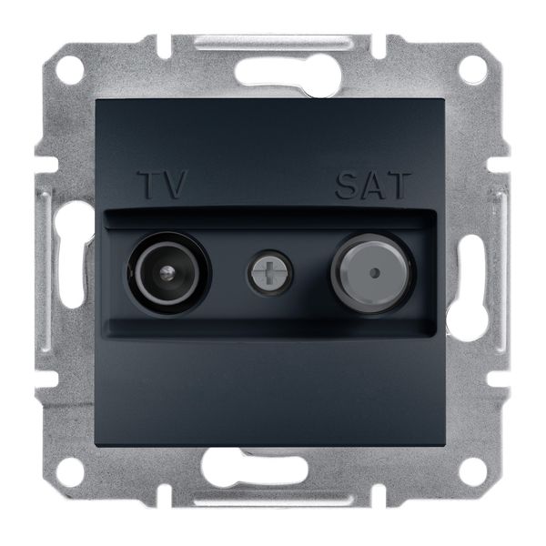 Asfora, TV-SAT ending socket 1dB, anthracite image 3