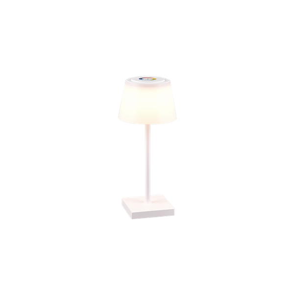 Sanchez LED outdoor table lamp white rechargeable image 1