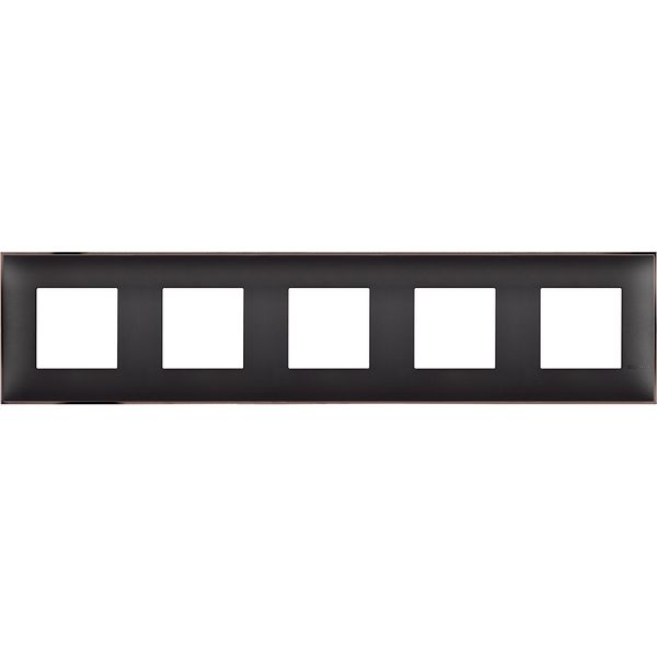 CLASSIA - cover plate 2x5P black nickel image 1