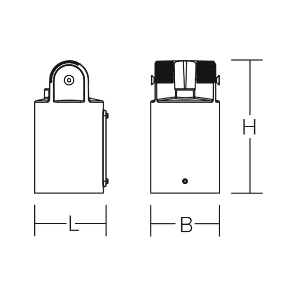 Pole mounting L 91 B 87 H 168 d 76 colour: anthracite image 4