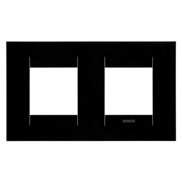 GEO INTERNATIONAL PLATE - IN TECHNOPOLYMER - 2+2 MODULES HORIZONTAL - TONER BLACK - CHORUSMART image 2