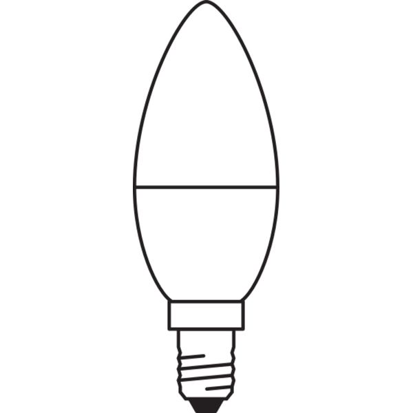 LED VALUE CLASSIC B 40 4.9 W/4000 K E14 image 2