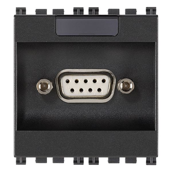 9P SUB D socket connector grey image 1