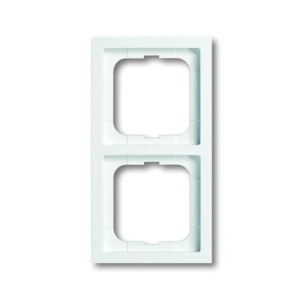 1722-184K-500 Cover Frame 2gang(s) studio white - future linear image 1