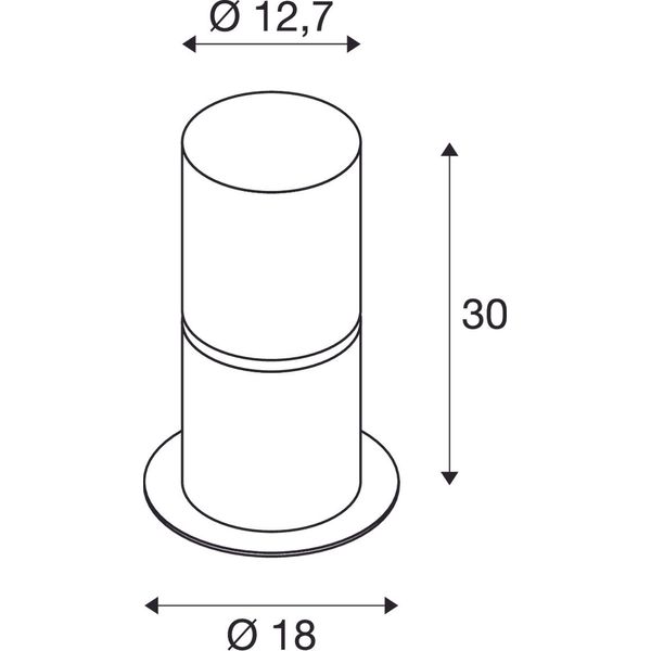 ROX ACRYL 30 Pole, stainless steel 304, E27 max 20W image 2