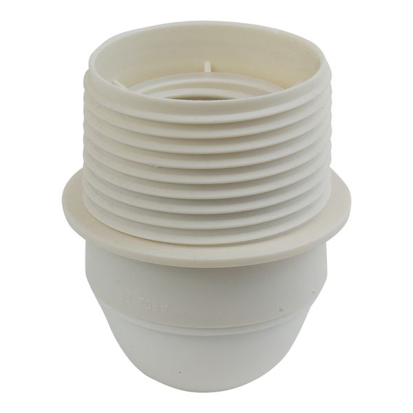 LAMPHOLDER E27 PLASTIC THREAD WHITE image 3