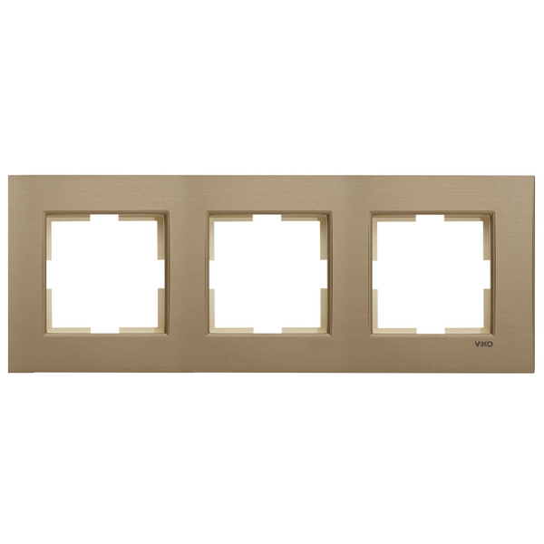 Novella Accessory Bronze Three Gang Frame image 1