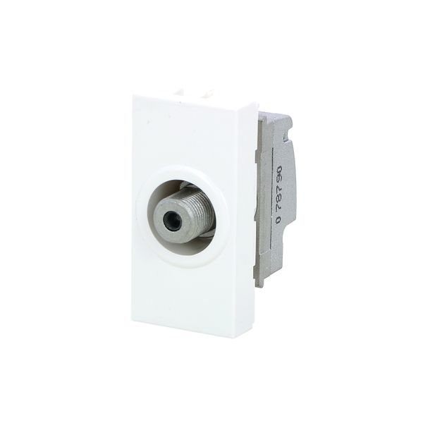 TV socket Mosaic - single type "F" - 1 module - white image 3