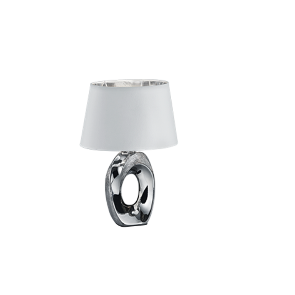 Taba table lamp 33 cm E14 silver/white image 1