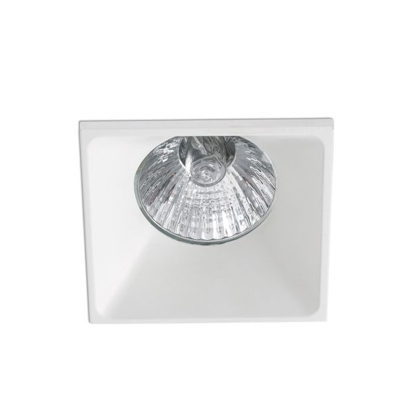 NEON WHITE RECESSED LAMP 1XGU10 SQUARE image 1