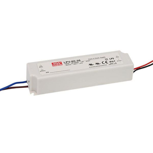 MeanWell LPV-60 IP67 SNT Class2 40W 5V/8A CV image 1