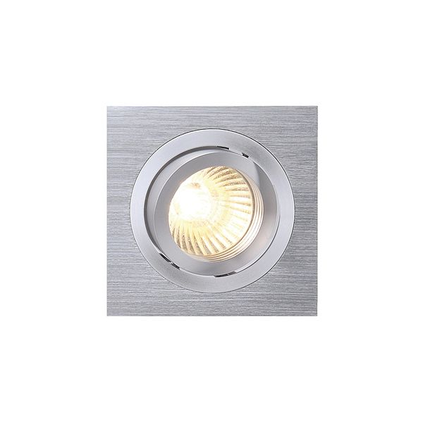 NEW TRIA I GU10 downlight, max. 1x50W, rectangular, br. Alu image 6